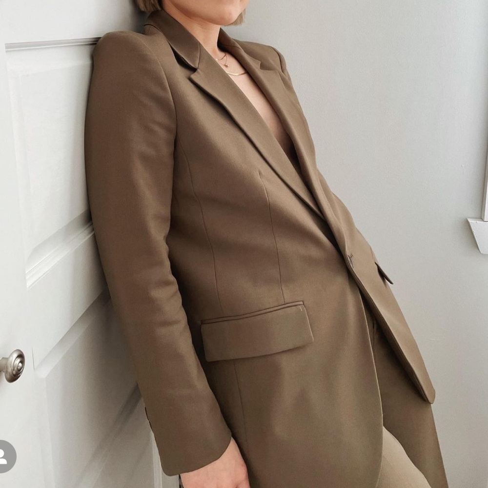 Dark taupe suit